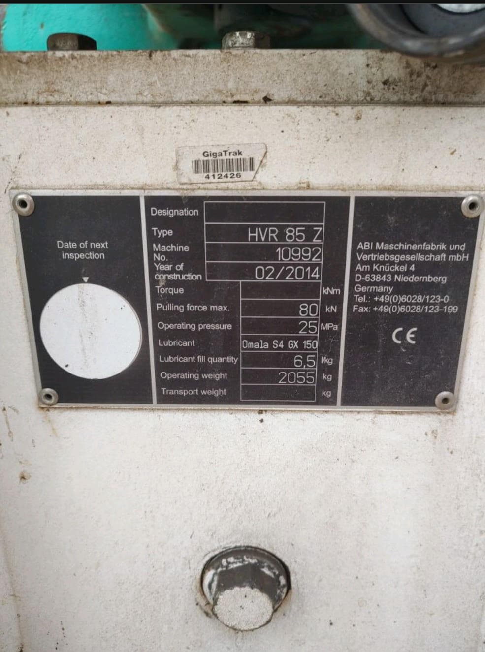 2014 ABI HVR 85 Z vibro