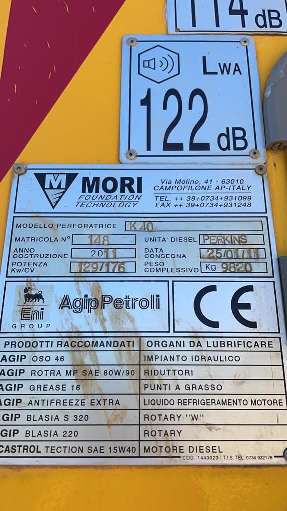 Used Mori K40 drill rig