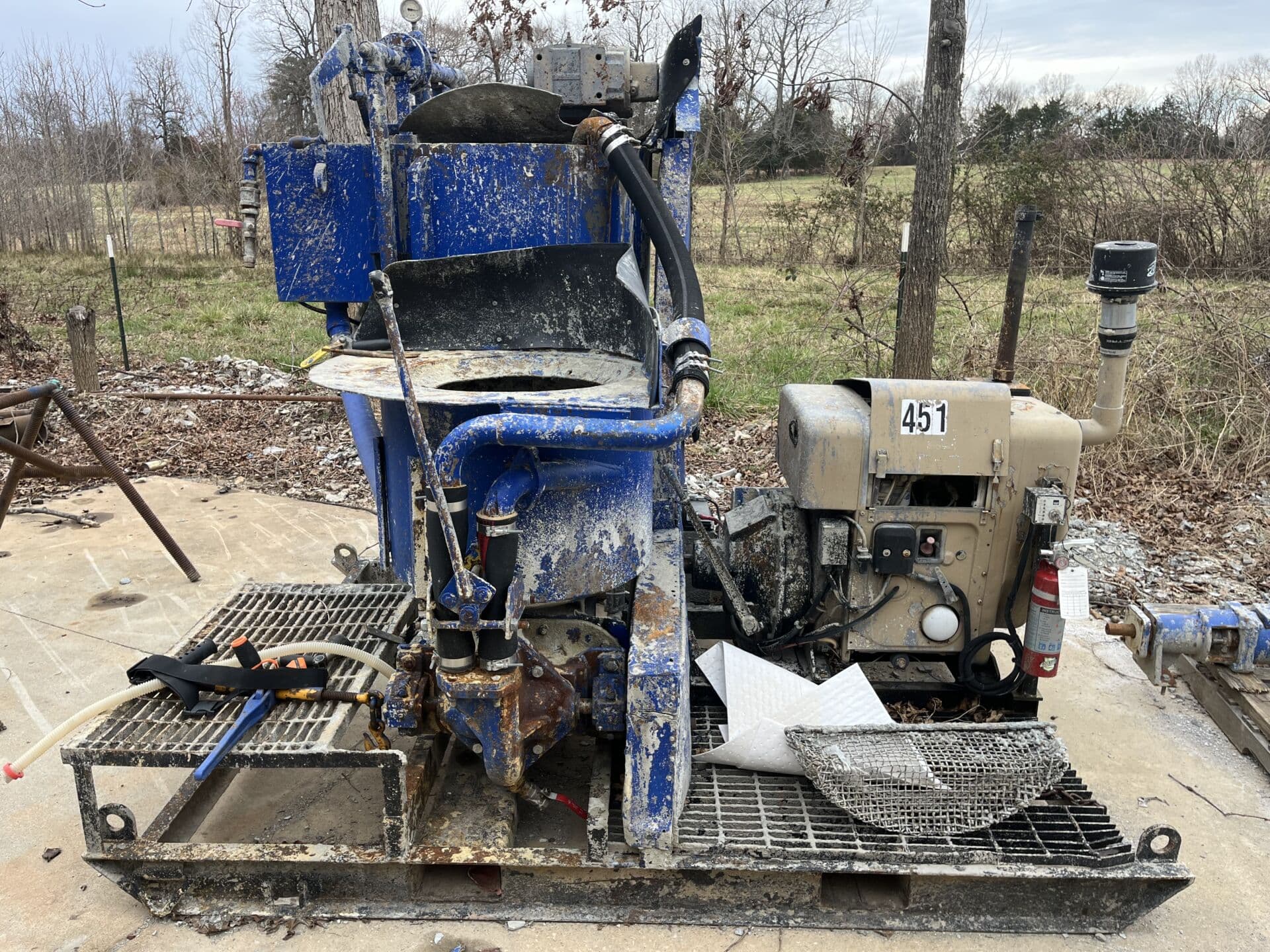 Used Colcrete grout plant 7/14.