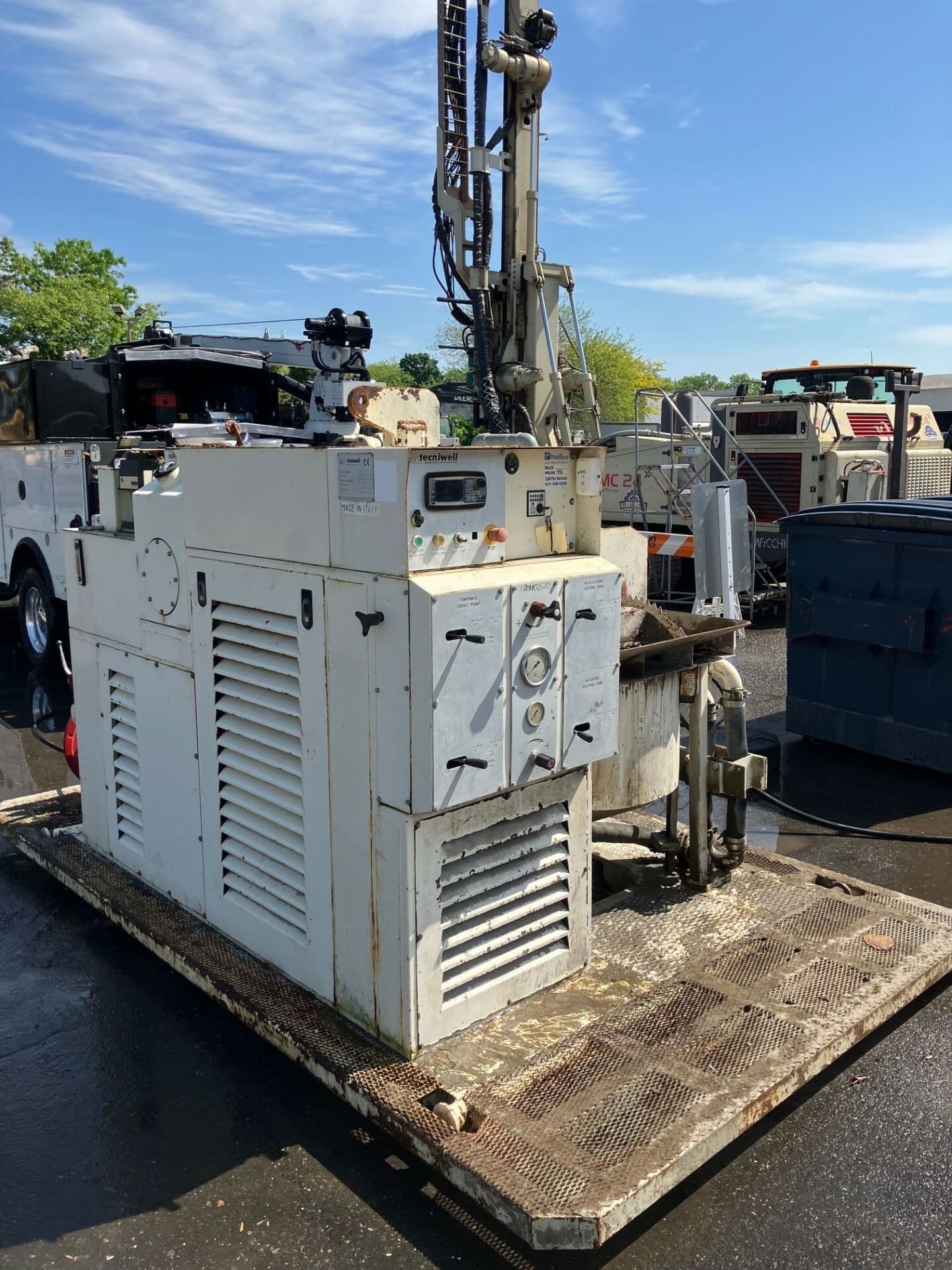 Used Tecniwell Diesel Grout Plant TWMG57/D