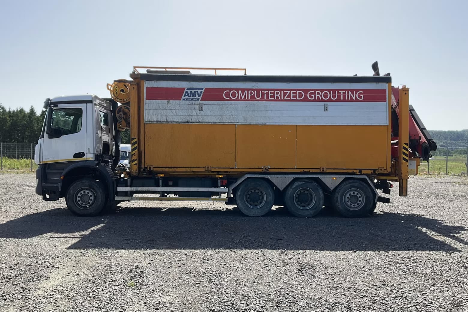 MB Arocs with AMV computerized grouting
