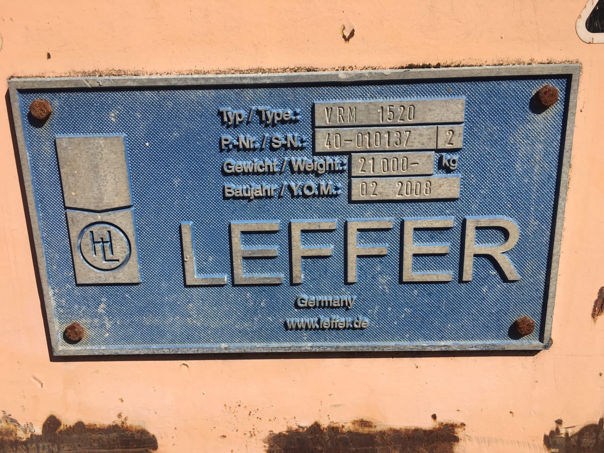 Used Leffer Casing Oscillator VRM1520