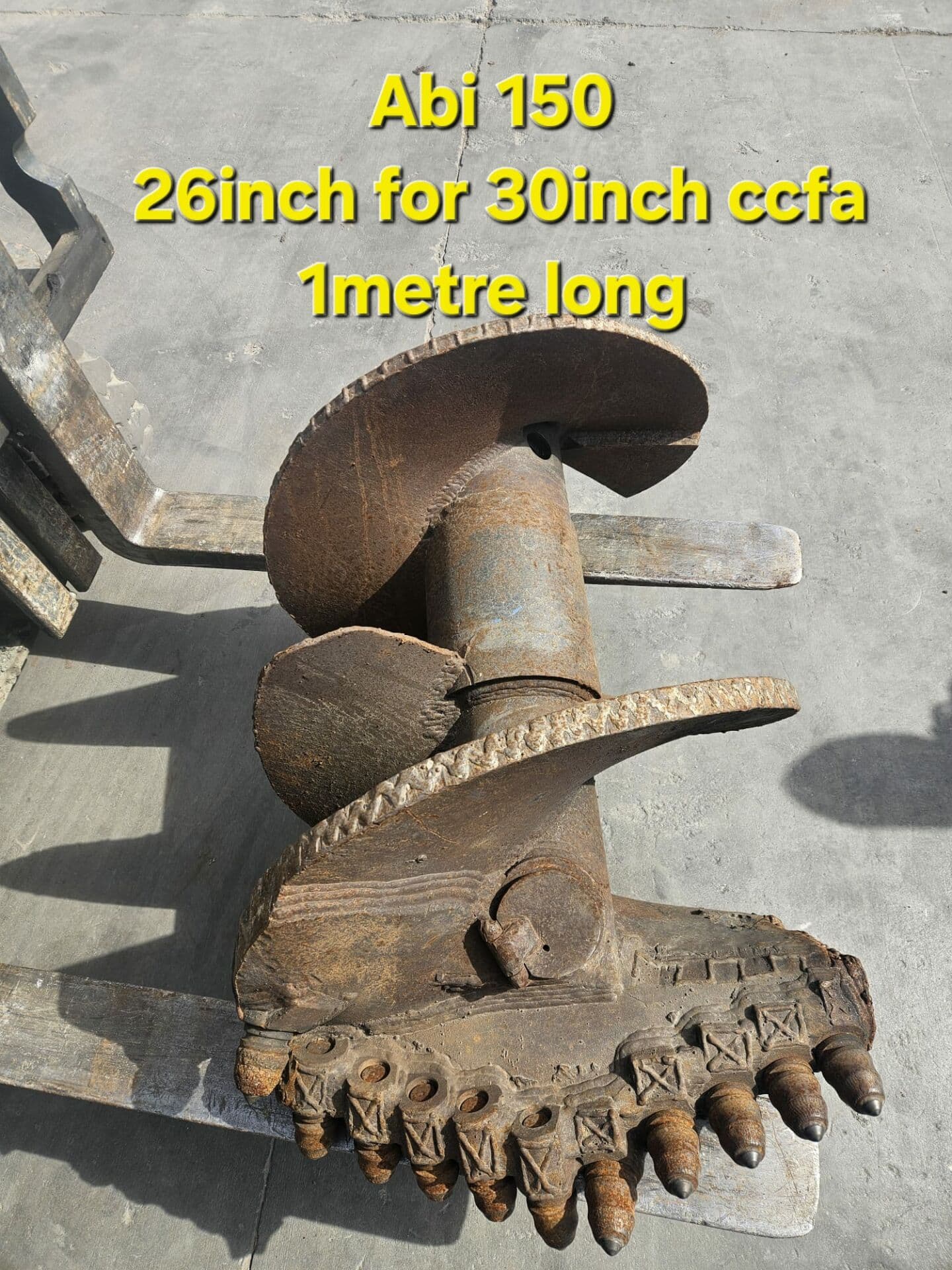 Used CFA augers 26"