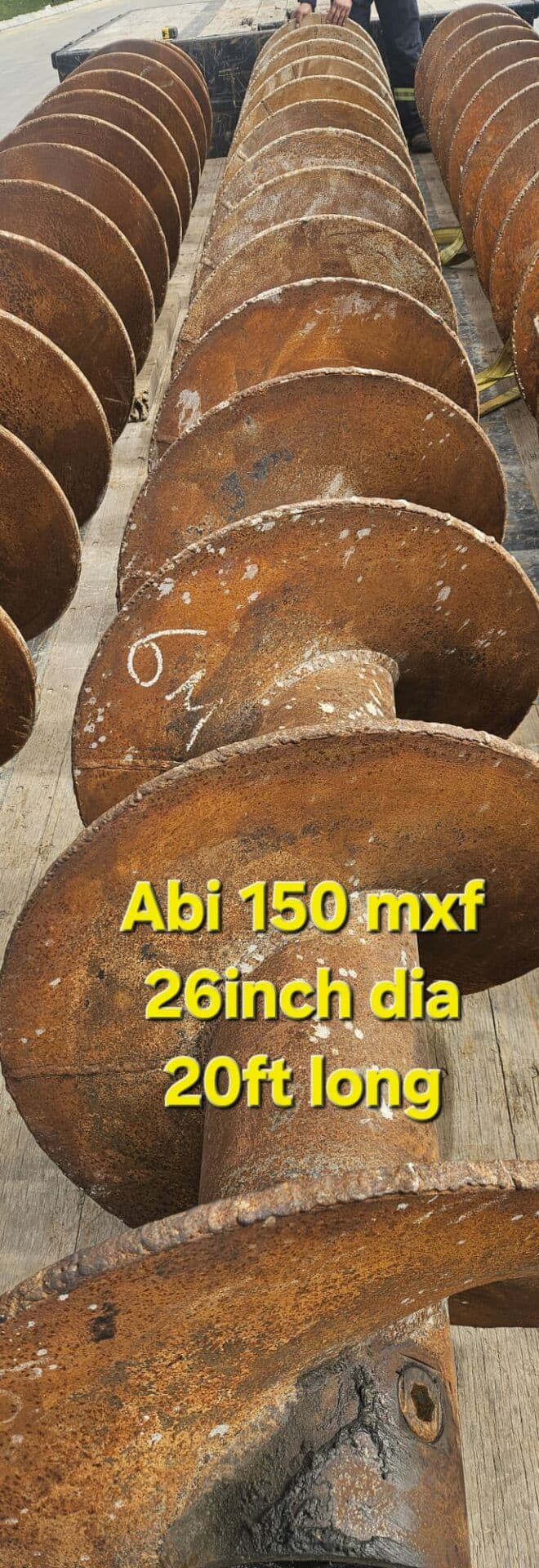 Used CFA augers 26"