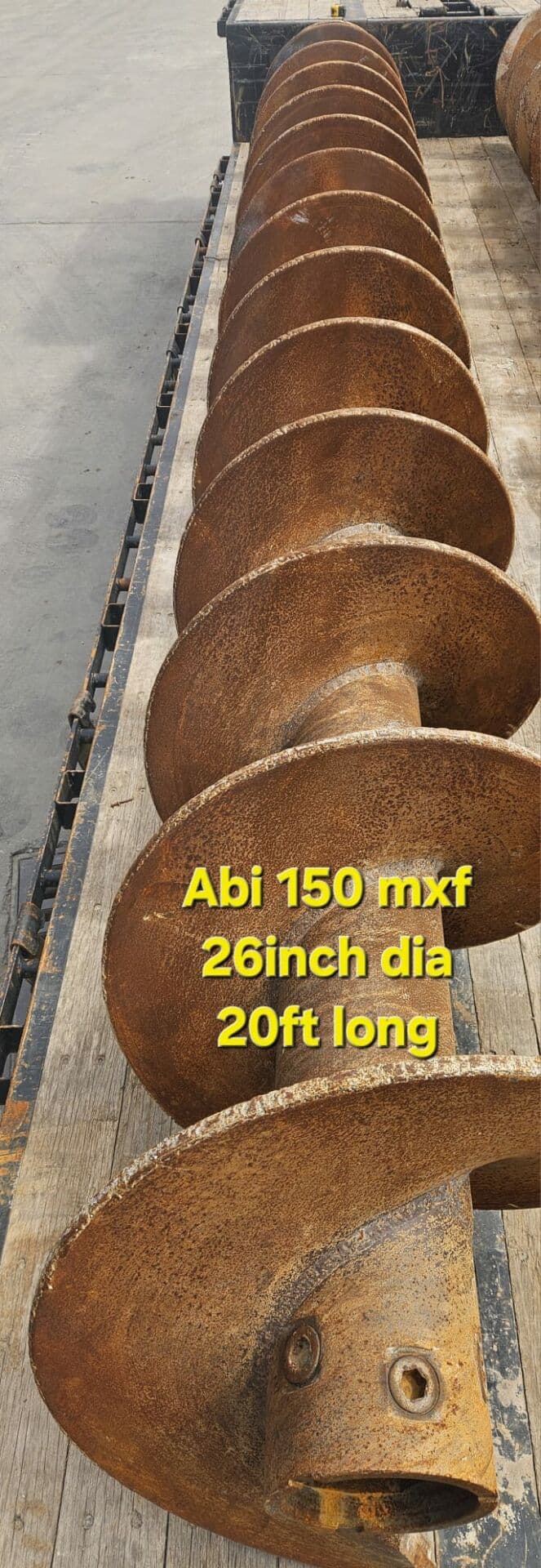 Used CFA augers 26"